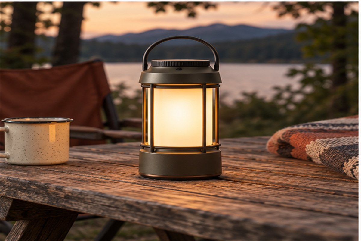 A Camping Lantern in a practical real-world setting