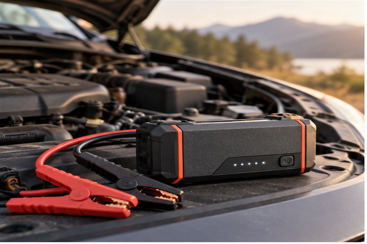 A Portable Jump Starter in a practical real-world setting