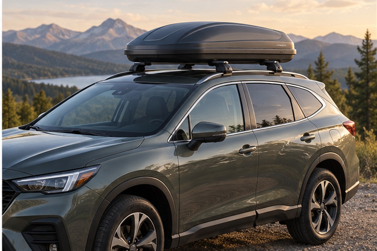 A Rooftop Cargo Box in a practical real-world setting